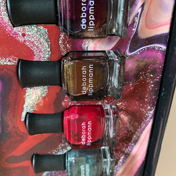 Deborah Lippmann Nail Bottle Set Collection Gift Box Red Nude Metallic Shimmer - Picture 9 of 14